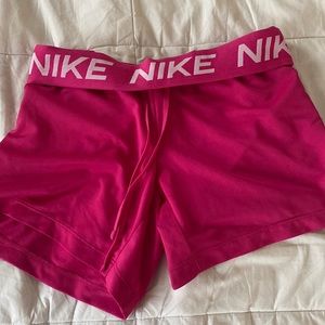 pink nike shorts